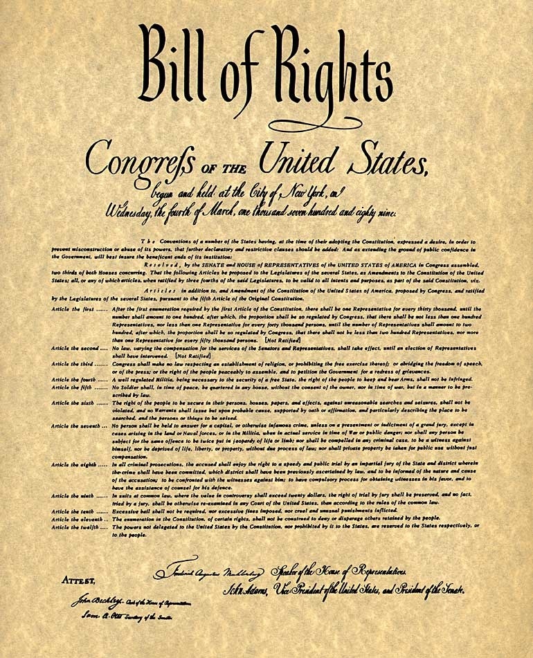 printable constitution and amendments